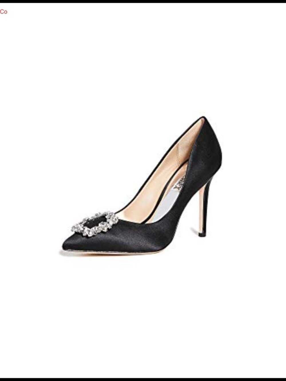 Silk Satin Leather Lined Crystal Embellished Stiletto Pump